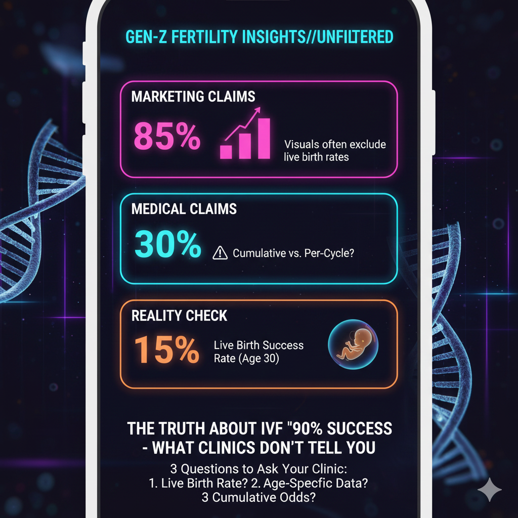 The Truth About IVF "90% Success Rates" - What Clinics Don't Tell You